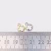 Charms eruifa 20st 10 mm liten rund myntblomma zinklegering h￤ngsmycken diy handgjorda halslar 2 f￤rger