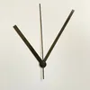 Mão de metal preto para diy relógio de quartzo mecanismo movimento reparação acessórios kits ponteiros relógio tools2738