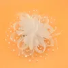 Coiffes Elegant Gauze Flower Hairpin Tiara Marid Robe Accessoires de soir￩e Ball Korea Japon noir blanc