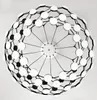 Hängslampor Italien Design Creative Circular LED Light Post-Modern Black White Suspension Lamp Dinning Restaurant Luster