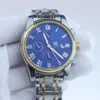 mens watch men's fashion Top watch Fasi lunari Orologi da lavoro impermeabili multifunzionali cronometrati romani in acciaio inossidabile