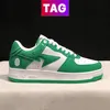 Vintage Bathing Apes Sta Low Casual Chaussures Hommes Femmes Baskets À Lacets En Cuir Bleu Noir Vert Orange Blanc Rose Pastel Designers Chaussure Mode Baskets De Plein Air