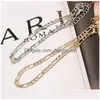 Anklets European And American Foreign Trade Jewelry Fashion Simple Versatile Metal Chain Ladies Anklet 522 T2 Drop Delivery Dhgw1