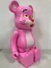 Ny 400% Bearbrick Action Toy Figures Bearbricks Pink Pvc Material Plastic Teddy Bear Cartoon Anime Silly Panther 28cm Gift Doll Medicom Toys