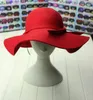 Breda brim hattar kvinna mode bredbrimmad fedora ull filt sol visir strand vintage retro barn barnflicka kvinnlig m￶ssa b22205