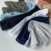 Etnische kleding mode geribbeld gebreide buis cap moslim inners hijab gewoon kleur dames underscarf motorkap één maat klaar voorraad