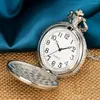 Pocket Watches Vintage Starry Black Goldfish Design Silver Quartz Watch Män Kvinnor Elegant Retro Necklace Timepiece Gift