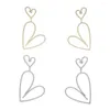 Dangle Earrings Arrived Heart Cz Earring Big Hollow Star Bling Paved Shaped Dangling Women Jewelry