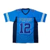 Niestandardowe Aaron Rodgers 12# Pleasant Valley HS Football Jersey Ed Blue Dowolne nazwy rozmiar s-4xl koszulki