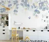 Wallpapers xue su custom mural wallpaper Noordse handgeschilderde verse plantenblad decoratie schilderen interieur achtergrond muurbedekking