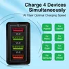 携帯電話充電器5V 3A高速パワーアダプターUSB 4USB 4ポート適応壁充電器スマート充電旅行ユニバーサルEU USプラグクイック3.0チャージオプチャパック