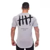 Herr t-skjortor sommar snabb torkning sport l￶s t-shirt fitness som k￶r tr￤ning kort ￤rm mode trend t-shirts