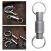 Keychains Keychain Key Ring Portable Quick Buckle Clip Titanium Eloy For Midje bälte