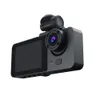 Y15 Car DVR Dash Cam 3 Câmeras IPS HD 1080p Gravador de vídeo de grau de grau de amplo grau G-sensor Detecção de movimento