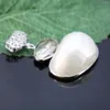 Naszyjniki wisiorek 24x44mm Abalone skorupa słodkowodne perełki perłowe akcesoria Naszyjka Making Biżuteria rzemiosła