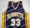 Basketbal Jerseys Custom #33 Jimmy Butler Marquette College Basketbal Jersey Heren Gestikt Elke Maat 2XS-5XL Naam En Nummer Top Kwaliteit