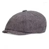 Berety w 2022 sboy caps men herringbone płaski gatsby czapka wełniana wełniane czapki w stylu vintage kapelusz zimowe roletowanie szczytowe