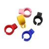 Smoking Colorful Silicone Portable Clip Dry Herb Tobacco Preroll Rolling Cigarette Cigar Holder Finger Ring Fixing Clamp Innovative Design Bracket Tip Folder DHL