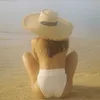 قبعة قبعة/قبعات جمجمة جديدة شائعة شاطئ شاطئ طويل شهير للنساء الزجاج الأمامي زخرفة القش الصيفية قبعة الجملة Dropshipping T221201