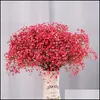 装飾的な花の花輪50cm Immortal Gypsophila Dr dr Dr Dr Dr Dr Dr Dr Dr Dr Dr Dr DREATH HOME DOME DECOR WEDDING DECORATION BRIDE HOLDING BUNDLE DRO OTB1L