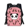 Sacchetti di scuola 12 pollici borsa per libri scuola materna casual studenti piccolo panda cartone animato stampato ragazzi zaino per bambini regalo per bambini