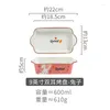 Bowls Household Cartoon Binaural Baking Dish Cheese Baked Rice Plate Microwave Oven Ceramic Tableware Bowl