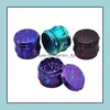 Accessories Smoking Grinders Herb Grinder Pure Color Metal Ginder 4 Layer Tobacco For Colors 6M Wy838Sq Drop Delivery Home Garden Ho Otn0O