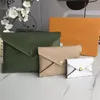 Design de alta qualidade 3 peças Pochette Kirigami carteira feminina bolsa de moeda dupla hasp carteiras de cartão dobrável suporte de passaporte 266l