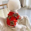 Dog Apparel Winter Pet Dogs Sweater Cute Bear Warm Clothing Plus Velvet Chihuahua Puppy For Small Medium Coats Yorkshire