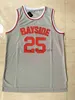 Ed NCAA Mens Zack Morris Basketbol Formaları Koleji 25 Bayside Gri Renk Çan 90'ların Hip Hop Jersey Gömlekleri S-2XL