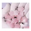 Arts And Crafts Natural Crystal Opal Rose Quartz Tigers Eye Stone Charms Star Shape Pendant For Diy Earrings Necklace Jewelry Making Dhjuu