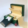 Fournisseur d'usine marque verte boîte originale papiers cadeaux montres boîtes sac en cuir carte pour 116610 116660 116710 116613 116500 montre 275R