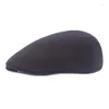 Berets Solid Color Simple Felt Peaked Cap Women Men Autumn Sboy Dad Leisure Beret Caps Winter Warm Green Advance Hats