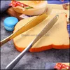 Outils à fromage Épandeur de beurre Mtiuse avec couteau en acier inoxydable Fentes de déchiquetage à bord dentelé Facile à tenir pour la confiture de pain Drop Deliver Othyq