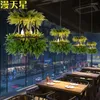 Pendant Lamps LED Hanging Gardens Of Babylon Plants Lamp Pots Potted Nordic Tom Creative Chandelier Lighting Bulb Art With