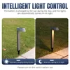 Solar LED Lawn Light Waterproof Outdoor Lights Pathway Landscapelawn Lamp för Home Yard Drive Bay Drop