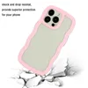 Wave Cases For Iphone Plus Iphone14 I14 Clear Contrast Color Hard Plastic Soft TPU Hybrid Hit Transparent Smart Cell Phone Back Skin Cover
