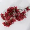 Dekorativa blommor konstgjorda blomma falska lätt att bry sig vackra lila bröllopsfest bänkskiva dekoration