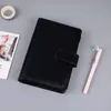 US Warehouse Notepads A6 PU Lederen Binder met ritszakken Multi Colors Notebook No Paper Inside Spiral School Office Supplies B20