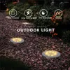 12pcs Luzes solares ao ar livre Decoração de iluminação à prova d'água para o jardim pátio do pátio da entrada e passarela