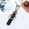 Keychains LETAPI Genuine Leather Pocket For Car Keys Ring Clip Mini Purse Holder Real Cowhide Keychain Women Men Accessories