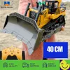 Elektrisch/RC Huina 569 RC vrachtwagen Autocrawler Tractor met afstandsbediening Rc zwaar materieel bulldozer Radiogestuurd Techniekvoertuig Speelgoedkind T221214 240315