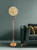 Stehlampen Morden LED Sonne Blume Kristall Tisch Nordic Kreative Kunst Lampe Wohnzimmer Schlafzimmer Studie Nachttisch Beleuchtung Glanz Dekor