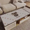 Nordisk designer h￶gkvalitativ bord tyg vattent￤t oljes￤ker l￤tt tv￤ttskalor tedbord tyg resistent enkel modern l￤derbord matta