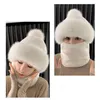 Boinas de chapéu de gorro, anti-fada multiuso manter quente inverno frio damas pescoço panor mais touca de bobble para montar