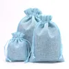 7x9CM/ 2.75 "x3.54" Sacs en toile de jute avec cordon de serrage - Stockage de cuisine domestique Mariage et fête d'anniversaire Favor Goody Gift Bag / Sacks