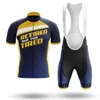 Pensionerad men inte trött pro Team Cycling Jersey Set 2024 Newset Summer Quick Dry Bicycle Clothing Maillot Ropa Ciclismo MTB Cycle Cycle Men Suit