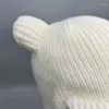 Kogelcaps foux bommenwerper hoeden winter vrouwen brei dikke warme oorklappen schattige beren oren ontwerp trooper ushanka Russische dop veterband