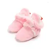 First Walkers Winter Born Baby Socks Lovely Fluff Warm Boy Girl Patch Toddler Cotton Comfort Soft Anti-slip Infant Culla Shoes