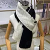 Autunno e inverno nuove lettere a doppia faccia a maglia da lavoro da donna versatile Coppia di moda Cashmere calda sciarpa